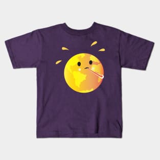 Hot Earth Climate Change Kids T-Shirt